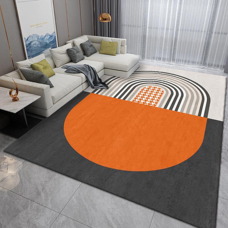 Nordic Light Luxury Modern Carpet: Dirt-Resistant Living Room & Bedroom Floor Mat.