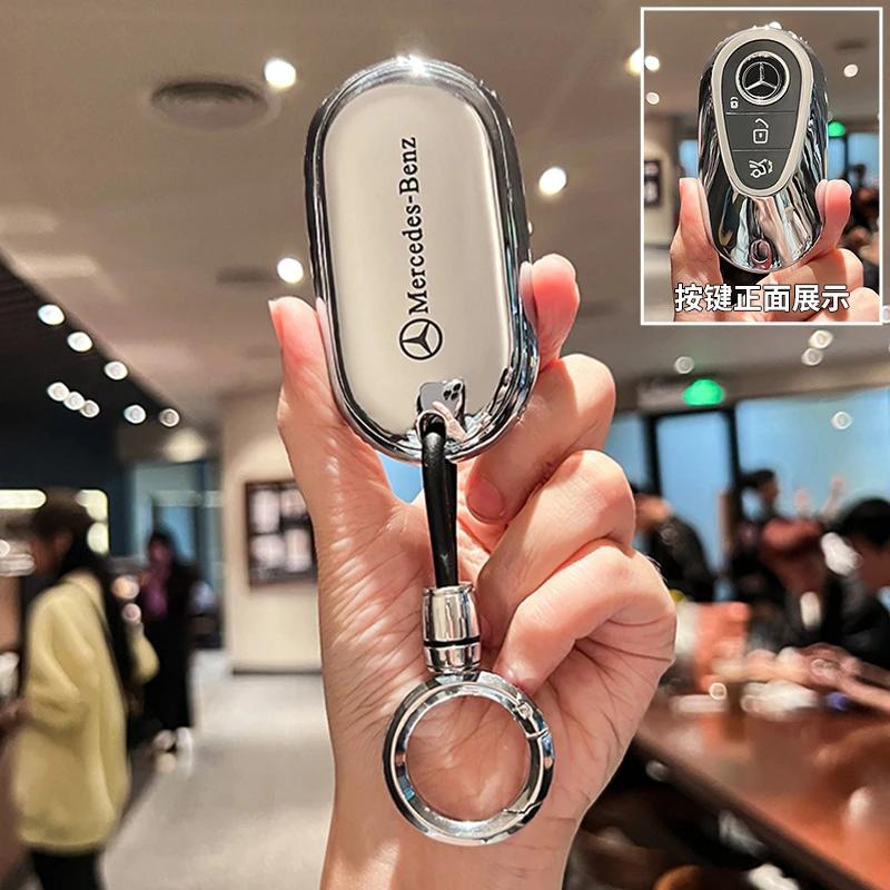 FA9TPU Key Fob Cover For Mercedes Benz A B C E S Class W204 W205 W212 W213 W176 GLC MAYBACH Keyless Soft Case