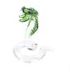 Cobra Snake Glass Figurine for Chinese Year Home Decor