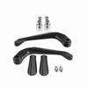 1 Pair of Carbon Fiber Motorcycle Brake Clutch Levers Handlebar Protect Guard(Black)