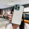 Классический ультратонкий мягкий чехол с квадратной рамкой для iPhone 15 14 Pro 13 12 11 Pro Max 7 Plus XS MAX, прозрачный прозрачный чехол