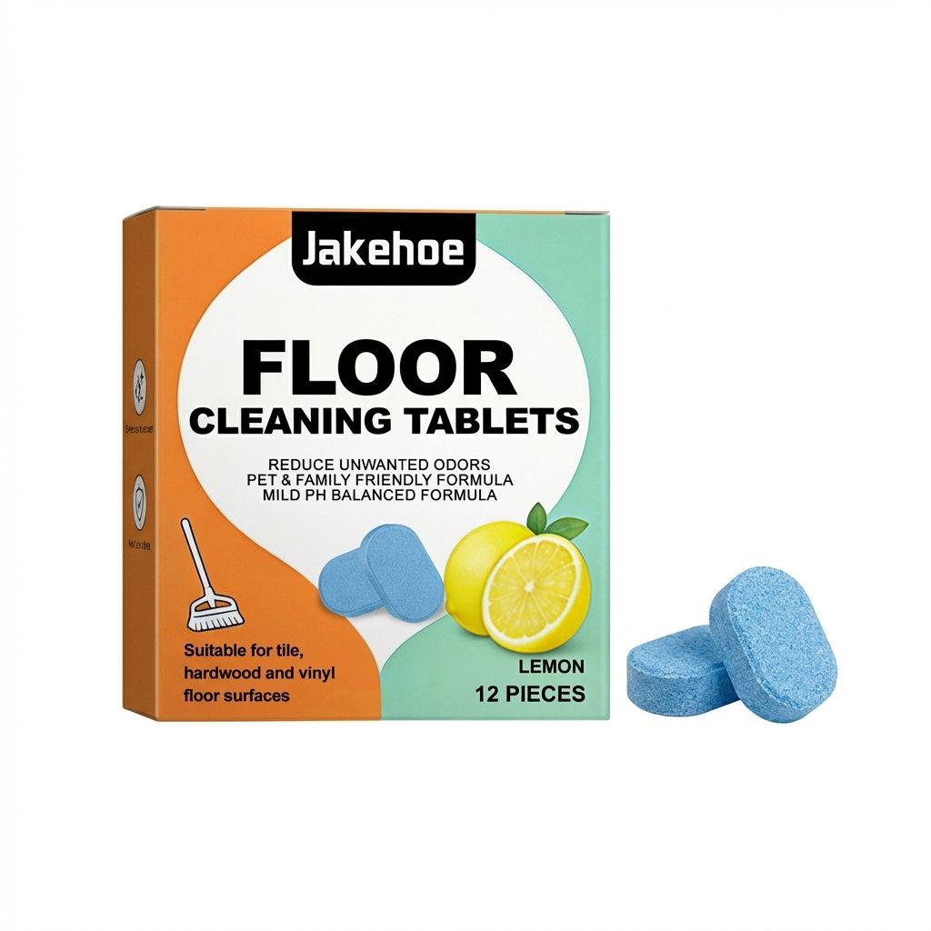 Floor Cleaning Tablets For Tiles And Hard Floors With Fresh-Scent And Stain Removal