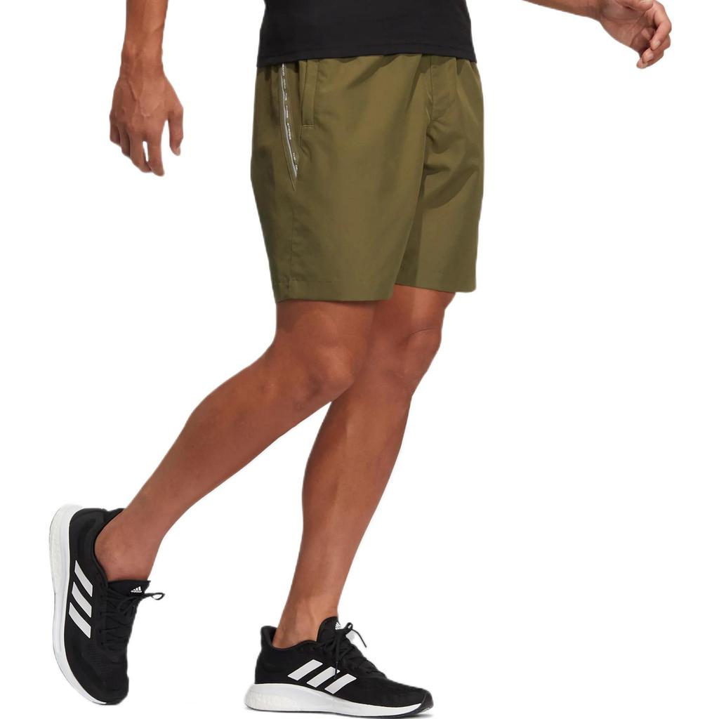 adidas Спортивные шорты мужские темно-оливково-зеленые умеренные HE9935