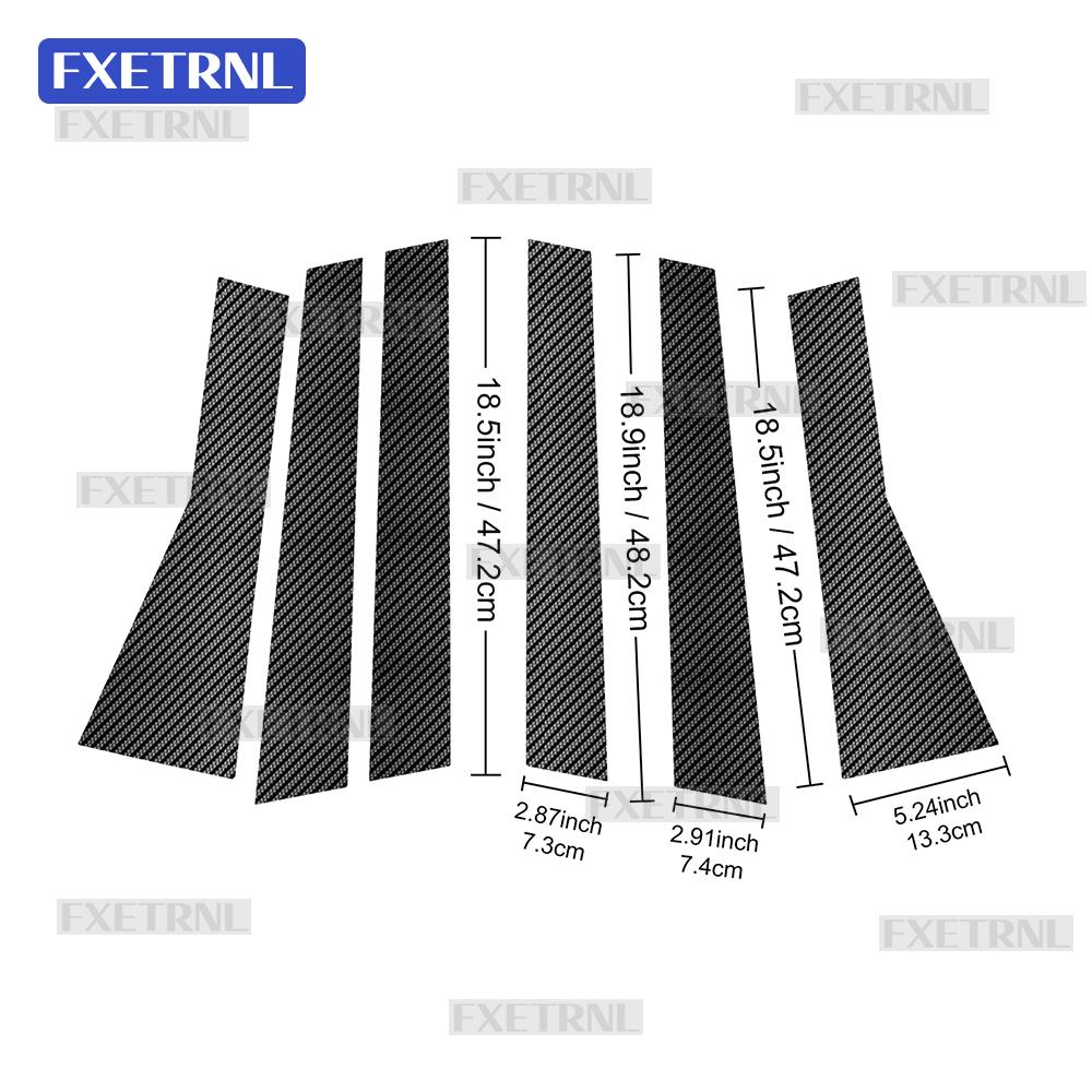 Protect Trim For Subaru Forester 2025 2026 2027 B C Pillars Sticker LHD RHD Car Carbon Fiber Pattern Style TPU Material