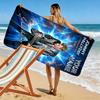 Name Custom Johnny Print Beach Towel, Large Soft Quick Dry Towel for Beach Camping Swimming