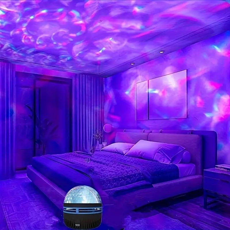 1 шт. RGB проекционный ночник, светодиодная настольная лампа, сценическое освещение для дискотеки, домашний кинотеатр, потолок, декор комнаты, рождественский подарок, питание от USB