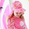 Flower Kids Beach Hat UV Protection Sunshade Swimming Cap Flap Cap Kids Sun Hat  Swimming