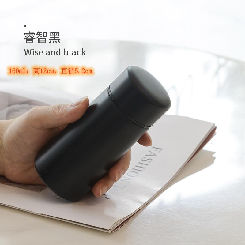 Мини-бутылка для воды 160 мл Микро вакуумная изоляция Металлическая бутылка-термос Герметичная и непроливающаяся Подходит для напитков, кофе, чая