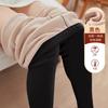 Winter Velvet Thickened Thermal Pants Extra Thick Cold-proof High Waist High Elastic Inner Wear Hot German Velvet Legged Cotton Pants Women