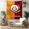 Galatasaray Custom Your Name Wall Decor Tapestry Art For Pet Memorial Birthdaywedding Party Backdrop Family Gift