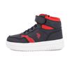 Сине-красные высокие кроссовки на липучках с застежкой-молнией Детские