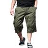 Мужские летние тонкие укороченные брюки Мужские пляжные брюки Шорты Свободные средние брюки Комбинезоны для активного отдыха