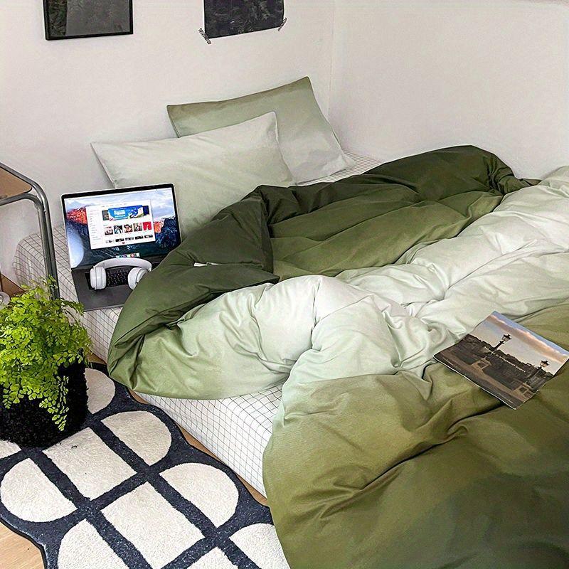 Простыня из стираного хлопка в стиле ленивого леопарда в стиле ретро, пододеяльник, комплект из четырех предметов, комплект постельного белья для одноместного студенческого общежития из трех предметов