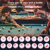 Standard Set Billiard Shaker Bottle Plastic Scoring Pool Shaker Billiard Dice  Bar Club