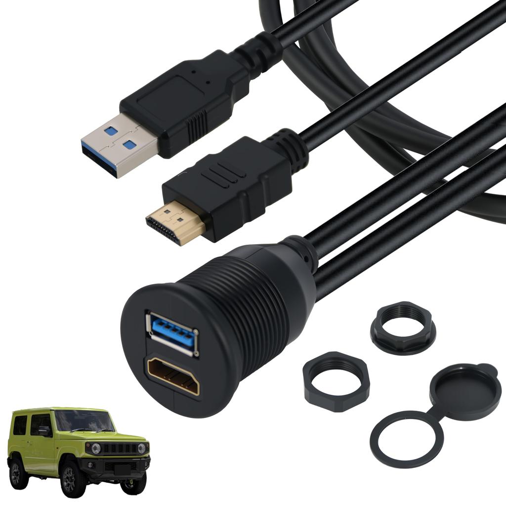 Набор USB HDMI розеток Oattun для новой навигации Suzuki и Nomad Smart Navigation Включает USB HDMI детали Аксессуары 3.0 и Jimny, Sierra, (JB64, JB74, JC74) -