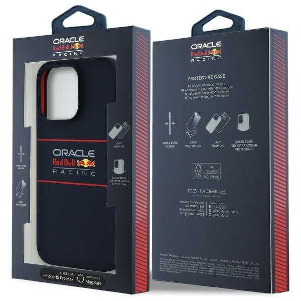 Red Bull Rbhmp15X24Sihsrv Iphone 15 Pro  Max 6.7 Hardcase Granatowy/Navy Silicone Horizontal Logo Magsafe