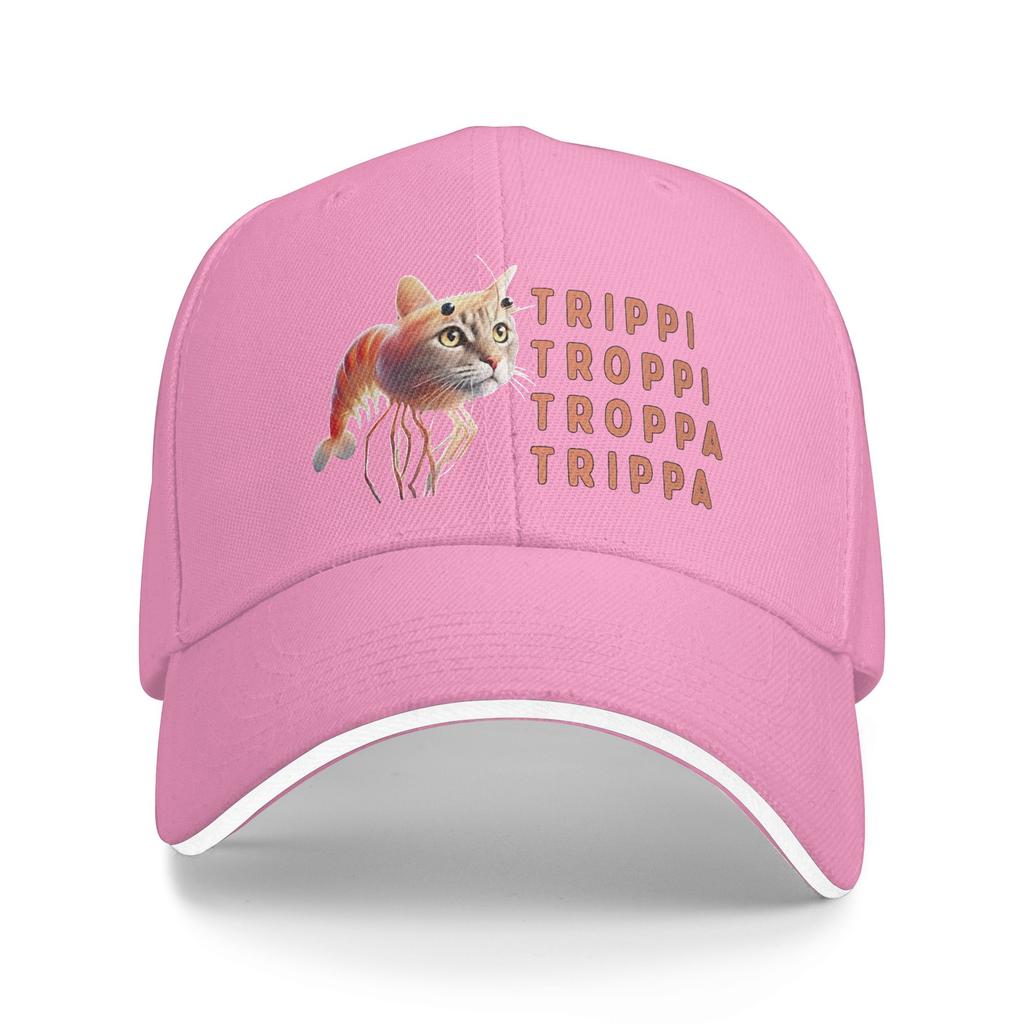 Кепка бейсболка Trippi Troppi Кот Уличный стиль Хип-хоп Кепки Летние Для пары Женские K-pop Рок Бейсболки