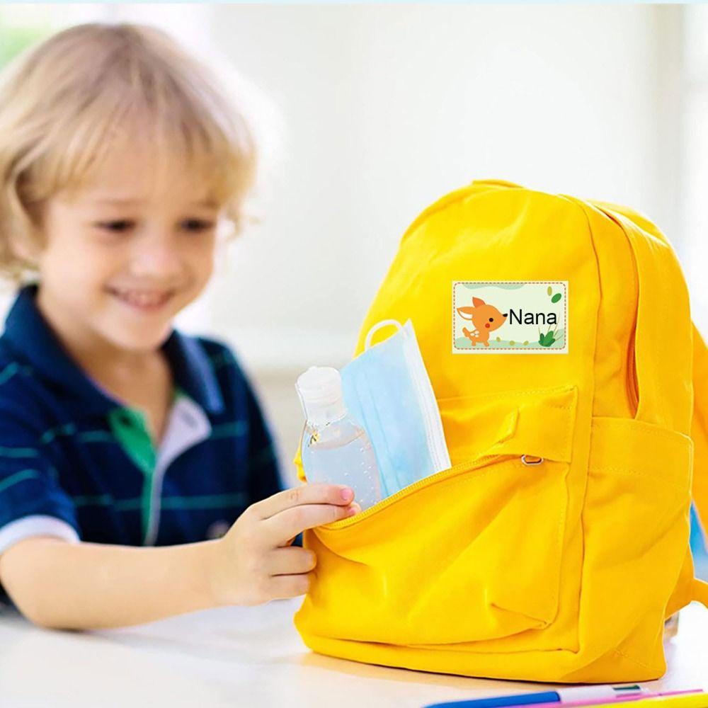 Blank Name Tag Cartoon Name Labels Rectangle Name Stickers Home