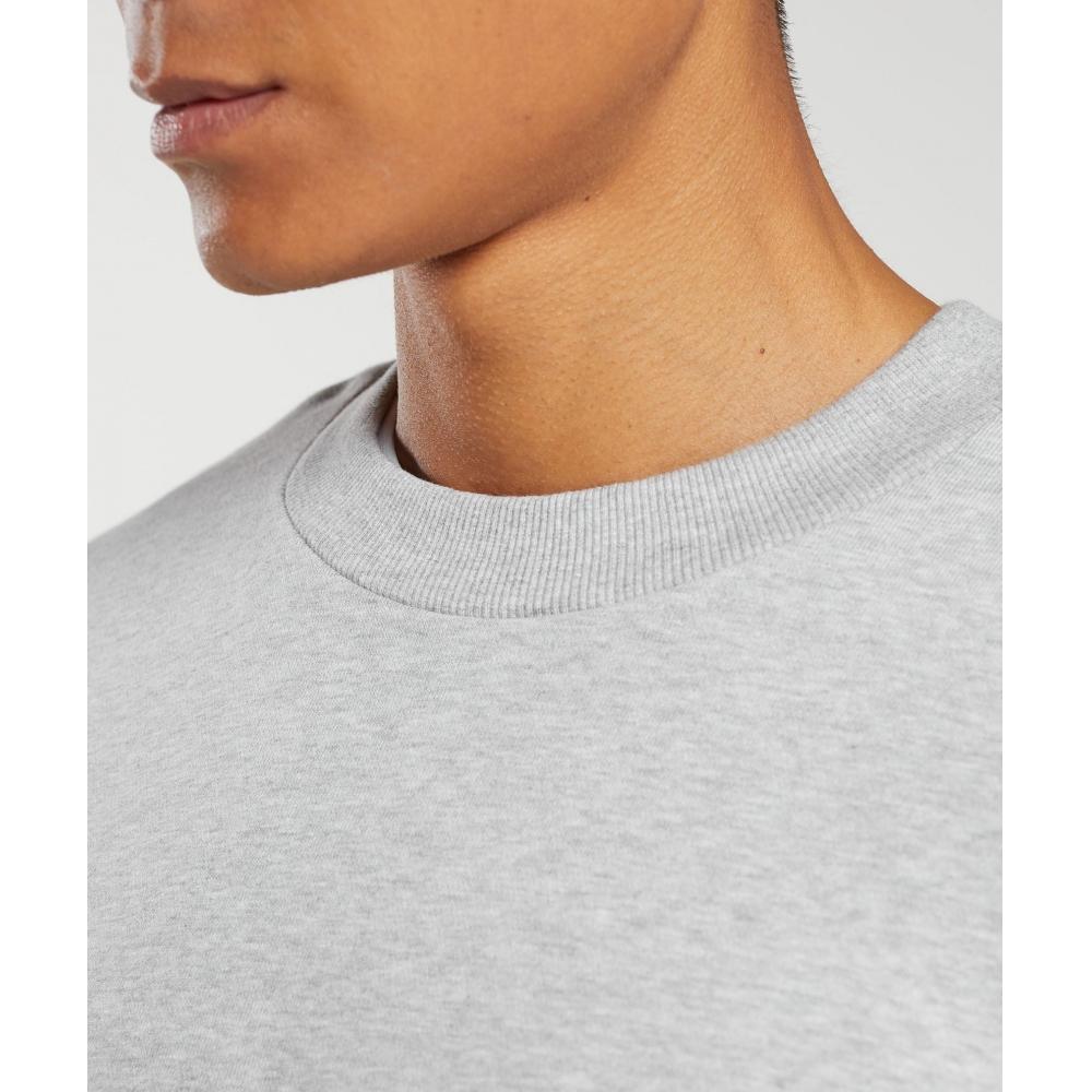 Gymshark День отдыха Essential Crew Светло-серый Меланж A6a2l Gbcn