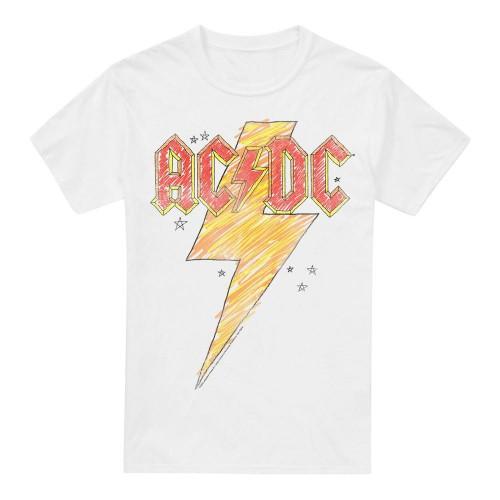 AC/DC Мужская футболка Sketch Bolt