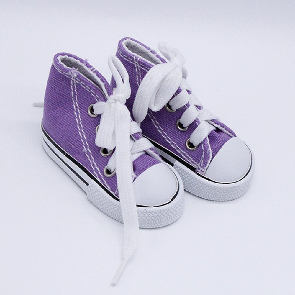 Кеды из холста 7,5 см для кукол BJD 13-го размера, модные мини-кеды, DIY, ручная работа, аксессуары для кукол 60 см, 1 пара