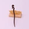 Hair Clasp Ladies Gift Wooden Vintage Ebony Accessories Guajacwood Hairpin