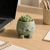 Plants Container 3D Printed Face Planter Pot, Decorative Flowerpot for Indoor Outdoor, Desktop Pot Cactus Succulents Home Balcony Garden