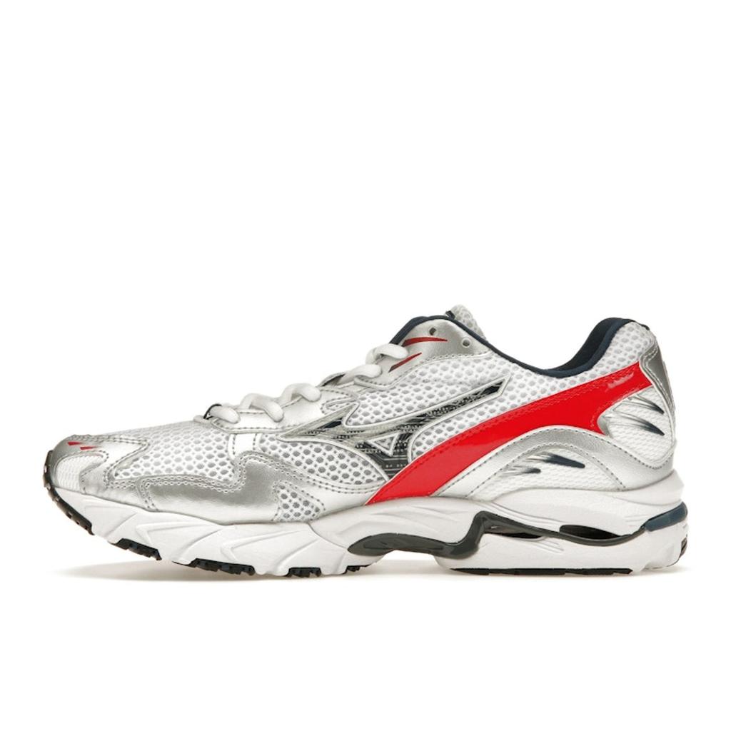 Mizuno Wave Rider 10 OG Pack - Красный риск Унисекс Кроссовки Белый Сигнальный-синий D1GA210408