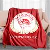 Olympiacos Fc: Red And Black Pride Blanket Suitable for Sofas, Beds, Offices, And Camping - Perfect Gift for Halloween Christmas