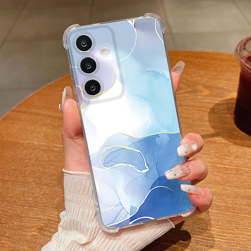 Чехол с мраморным узором для Samsung Galaxy S26 S25 S24 S23 Ultra S22 S26 Plus S21 S24 S25 FE, прозрачный, противоударный, мягкий, из ТПУ