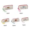 Large Capacity Pencil Pouch Embroidered Dog Student Stationery Bag Puppy Cosmetic Bag  Student