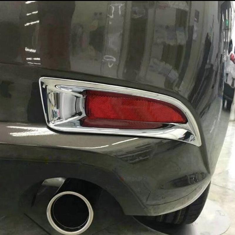 For Mazda 3 Axela 2017 2018 ABS Chrome Rear Fog Light Lamp Frame Cover Trim Decoration 2PCS