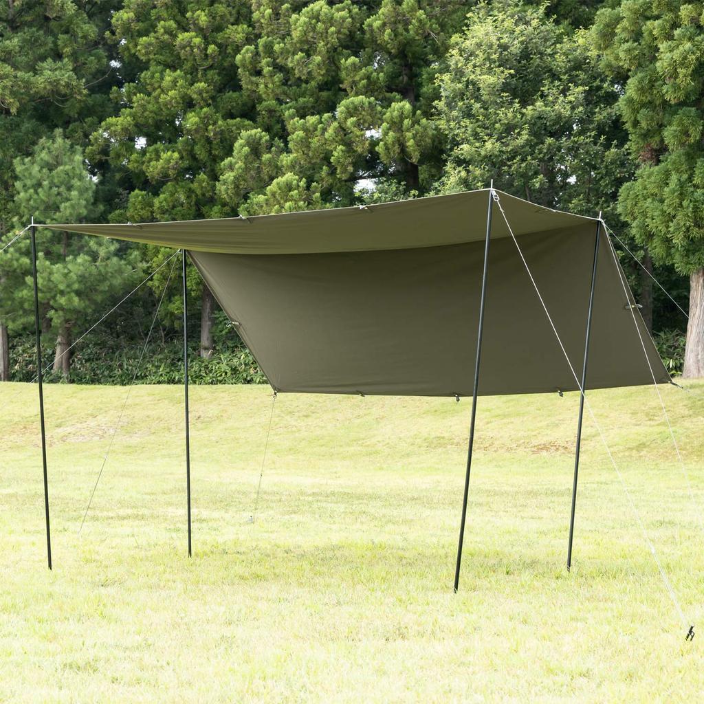 Палатка BUNDOK Square Tarp TC только 290x290 см BDK-133KA