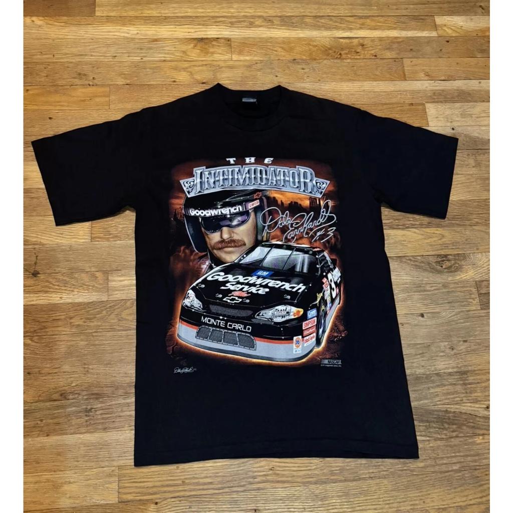 Мужская одежда 100% хлопок normcore футболка 1990-х ДЕЙЛ EARNHARDT американский ретро стритвир мода оверсайз повседневная гоночная футболка