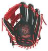 Rawlings MLB COLOR SYNC Baseball inches HOH® Glove, Softball, Infield, GR6HMN52W, Black/Scarlet, 11.25 (Right-handed throw)