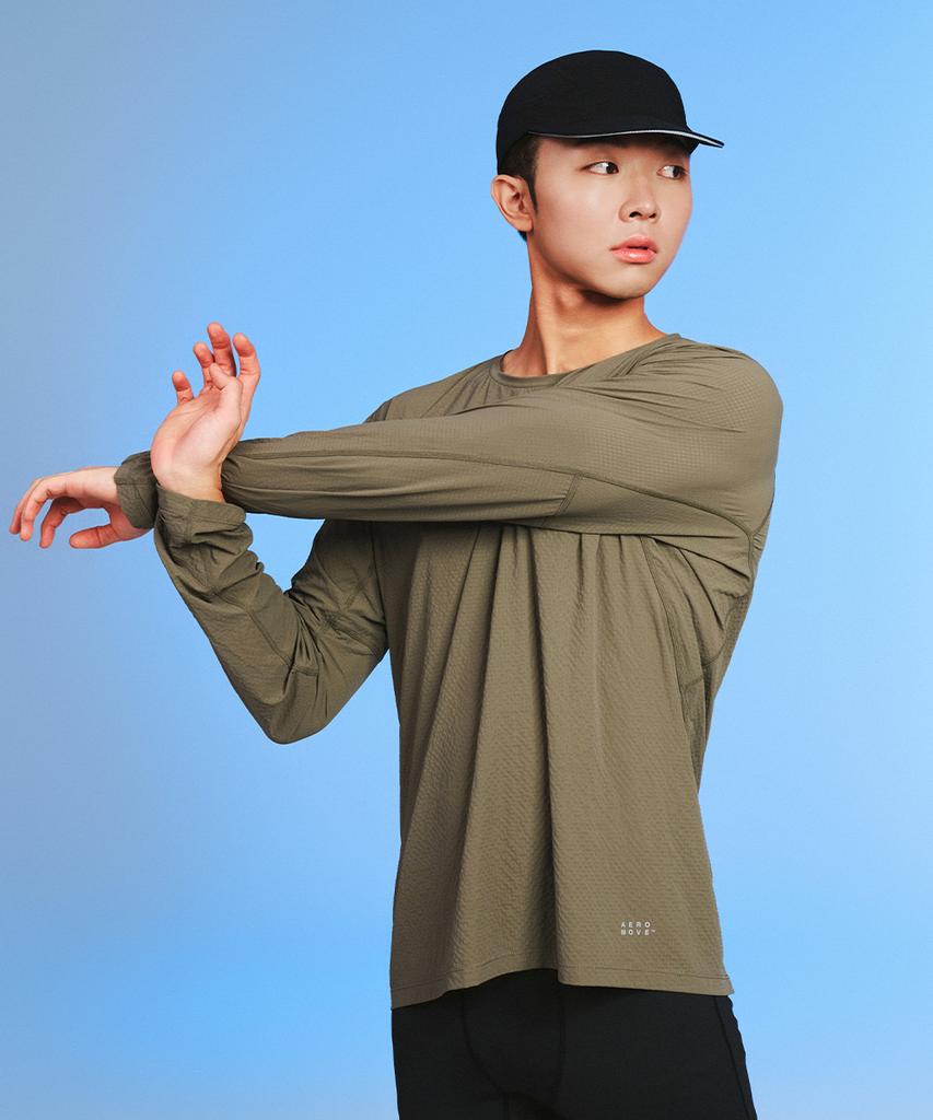 MUSINSA STANDARD SPORTS Спортивная футболка с длинным рукавом Air Grid (4 цвета)