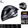 Full Face Motorcycle Helmet With Dual Visor 3C Certified ABS Safety Men Women All Season Riding