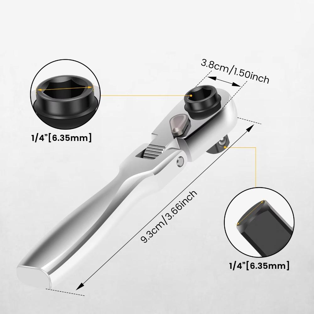 Набор мини-трещоток 2 в 1 Прецизионная трещотка Накидной гаечный ключ Ручные инструменты для ремонта