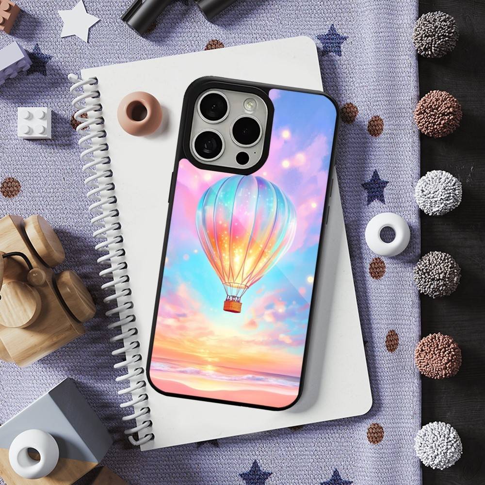 Романтичный чехол с воздушным шаром для iPhone 13, 12, 11, 16, 15, 17, 14, Pro, Max, Plus, Mini, Для Magsafe, Магнитная беспроводная зарядка