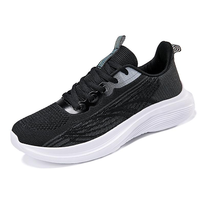 Fashion Designer spring and autumn women's fashion sneakers casual flying fabric breathable soft sole running walking women's shoes