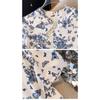Plus Size Women's Dress New Summer Chinese Style Floral Disc Buckle Stand Collar Temperament Slimming Dress