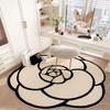 Absorbent Camellia Carpet Crystal Velvet Floor Mat New Floor Rugs  Living Room Bathroom