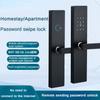 Smart Handle Door Lock Household Fingerprint Digital Lock Biometric Stainless Steel Door Lock