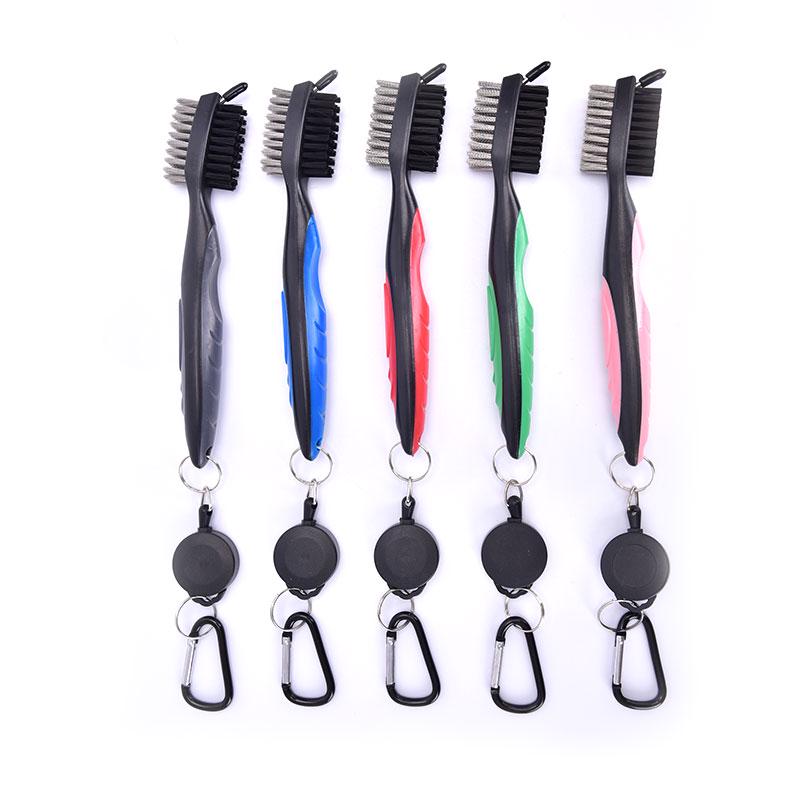 Щетка для гольф-клуба Щетка для чистки канавок Двусторонняя Кит для чистки мячей для гольф-паттера и клина