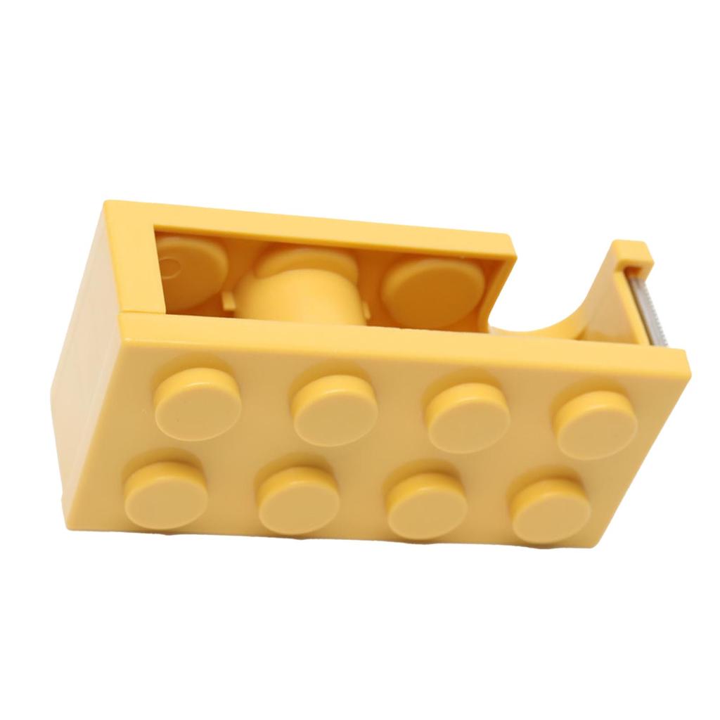 Диспенсер для скотча, симпатичный строительный блок, простая в использовании форма, держатель для скотча для стола, школы, офиса, кабинета