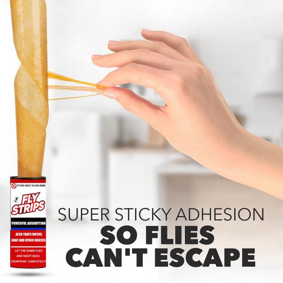 Сильный клей, липкая бумага для мух, безопасный без инсектицидов, двусторонние липкие средства против насекомых, бытовые принадлежности
