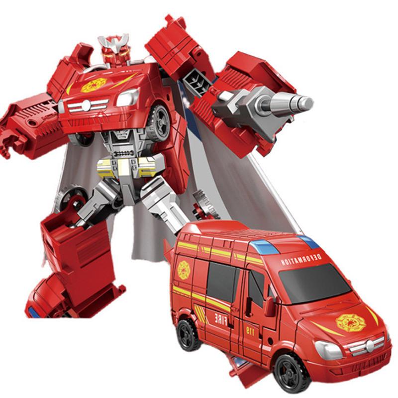 ZZKJ 19CM Cool Transformation Toys Anime Robot Car Tank Aircraft Dinosaur Models Action Figures Children Boys Gifts