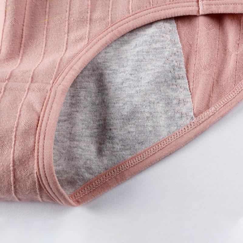 Женское нижнее белье, дышащие менструальные трусы со средней талией, хлопковые трусы, герметичные брюки