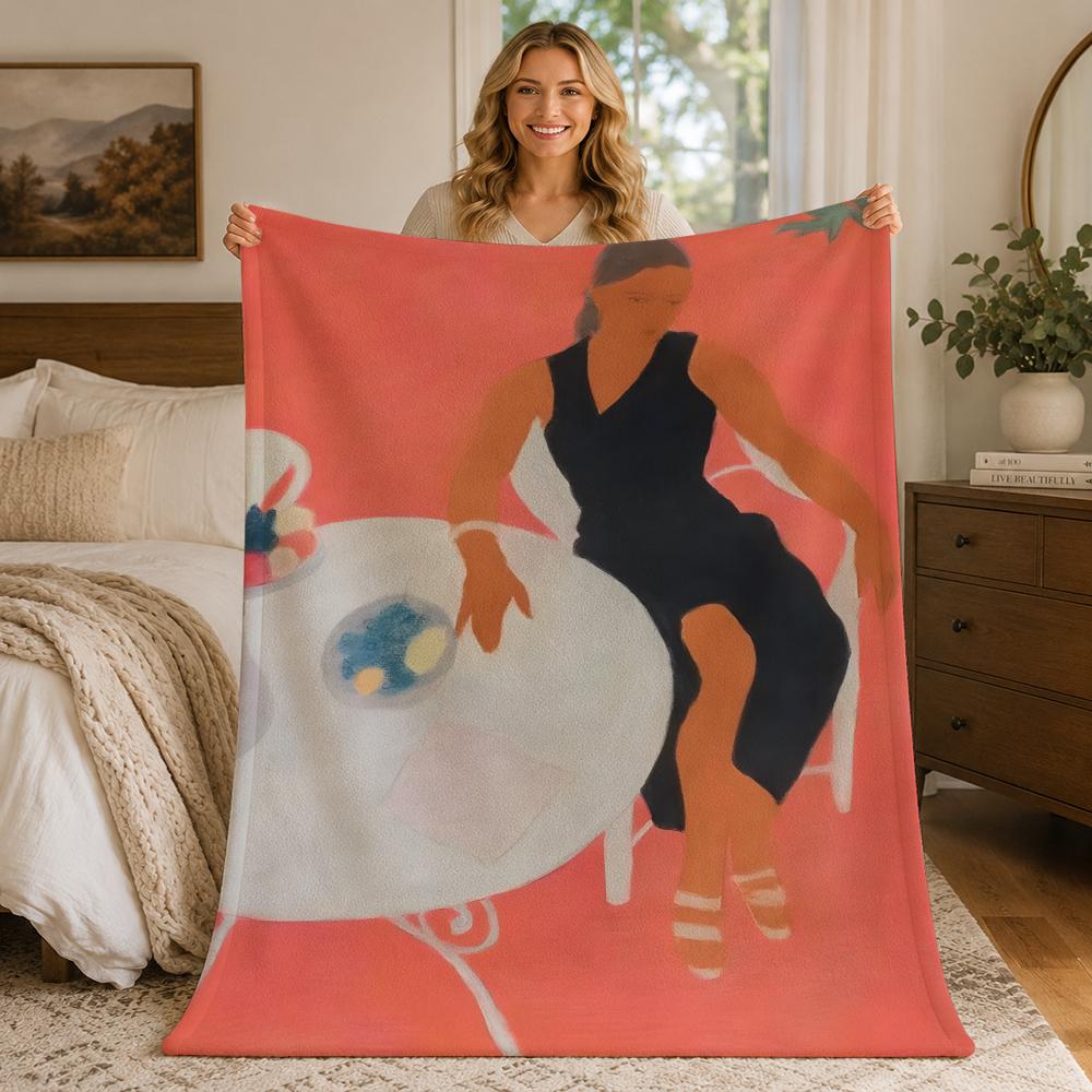 Artist P-Pierre Boncompain Throw Blankets Soft Warm Flannel Blanket Bedding for Bed Living room Home Sofa