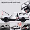 Mzexoma Initial D Toyota Trueno AE86 Сплавная литая модель автомобиля Спортивный автомобиль Игрушка для детей и Тип игрушечной машины Взрослые, Инерционный (Черный А)